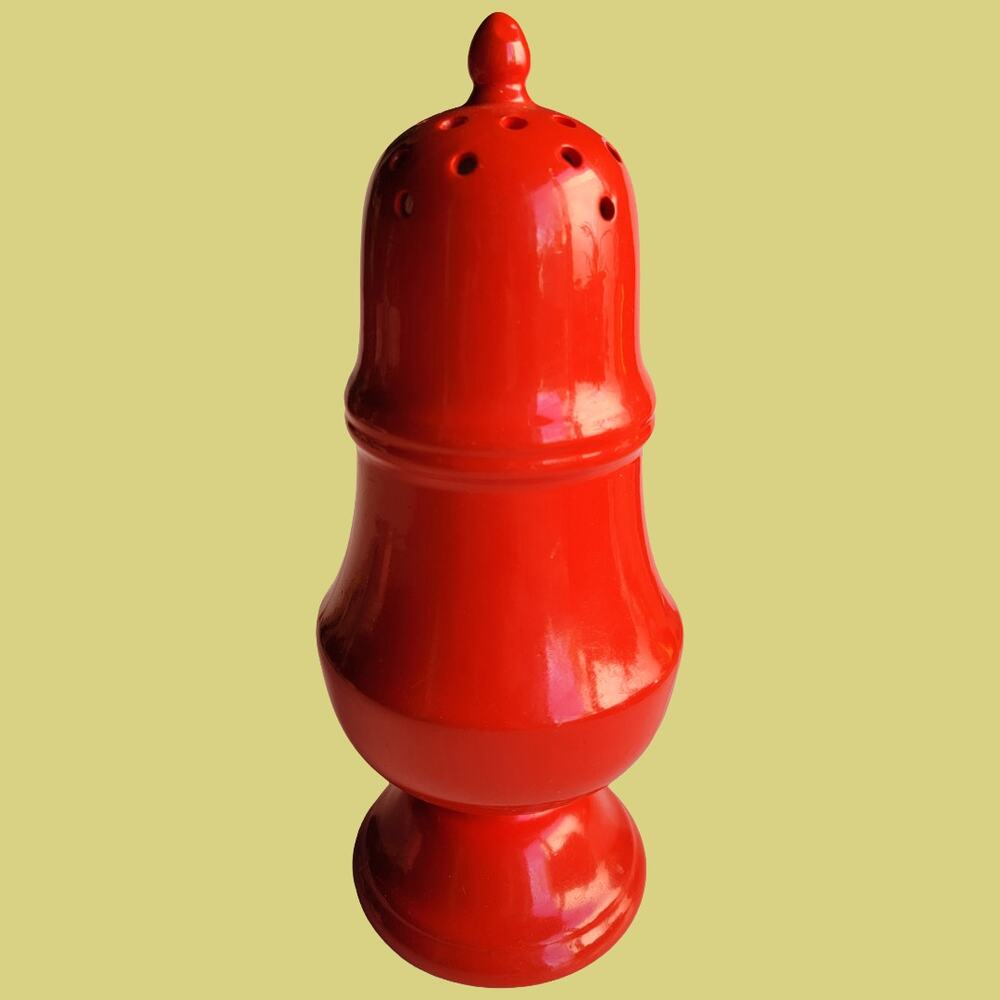 Vintage 1970s Red Ceramic Cheese Shaker from Knobler